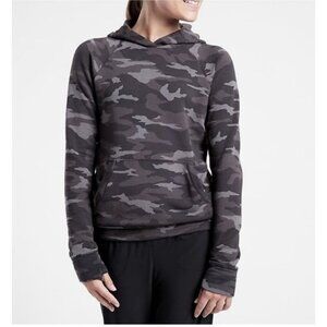 Athleta Girl Black Grey Camo Pullover Hoodie Youth Size XL 14